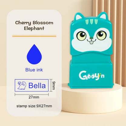 Custom Name Stamp for Kids - Waterproof Washable Personal Label Stamp for Clothes, Socks, School Items & Daily Essentials