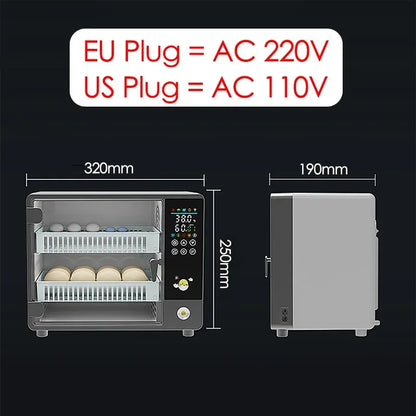 24-Egg Automatic Incubator — Touch Control Hatchery Machine for Chicken, Duck, Quail & Bird Eggs