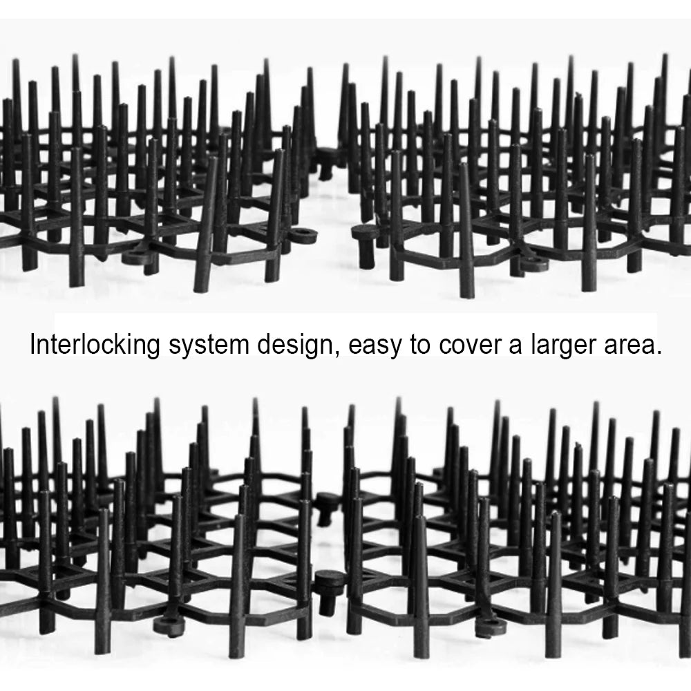 6/10pcs Cat Scat Mats – Anti-Cat & Dog Repellent Deterrent with Pet Prickle Strips and 12 U-Shaped Ground Nails