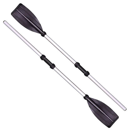 2 Pcs Aluminum Alloy Detachable Float Oars – Canoe Paddle Blade Replacement for Boat & Rafting