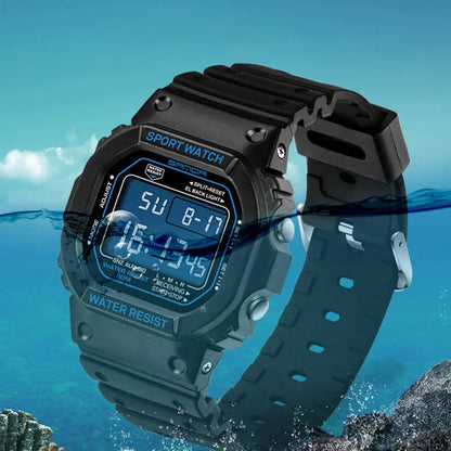 SANDA G-Style LED Digital Sports Watch - Unisex Shockproof Waterproof Military Wristwatch with Stopwatch for Men and Women