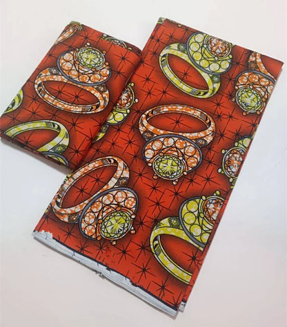 African Real Wax Print Fabric 100% Cotton - Ghana Style Ankara Pagne Nigeria Wax Tissu Soft Printed Fabric