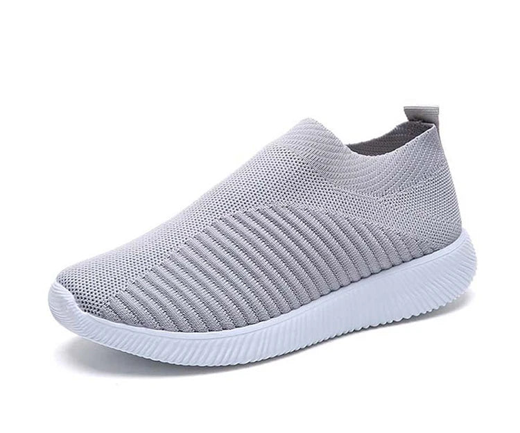 Women’s Slip-On Sock Sneakers – Breathable Flat Casual Vulcanized Sports Shoes Zapatillas