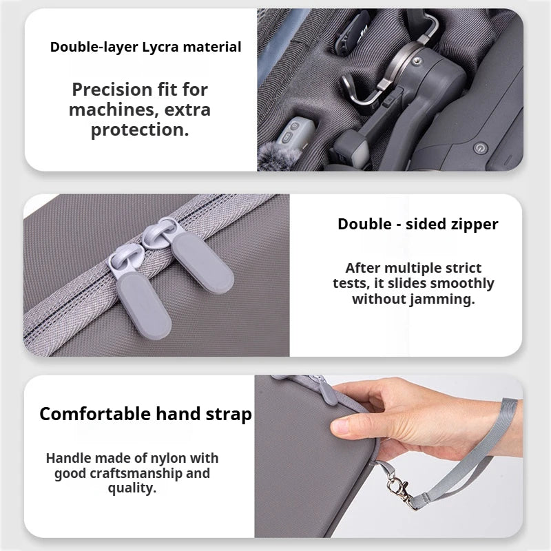 DJI Osmo Mobile 8P Carrying Case - Protective Storage Bag for OM8P Handheld Gimbal & Accessories