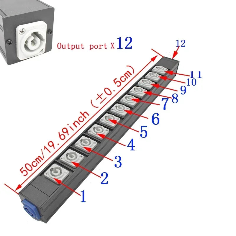 Chassis Light Connector – LED Power Connector AC Coupler Adapter Extender, NAC3MPA/NAC3MPB Aviation Socket 1-13AC