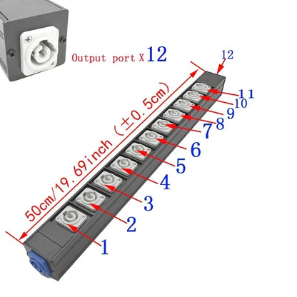 Chassis Light Connector – LED Power Connector AC Coupler Adapter Extender, NAC3MPA/NAC3MPB Aviation Socket 1-13AC
