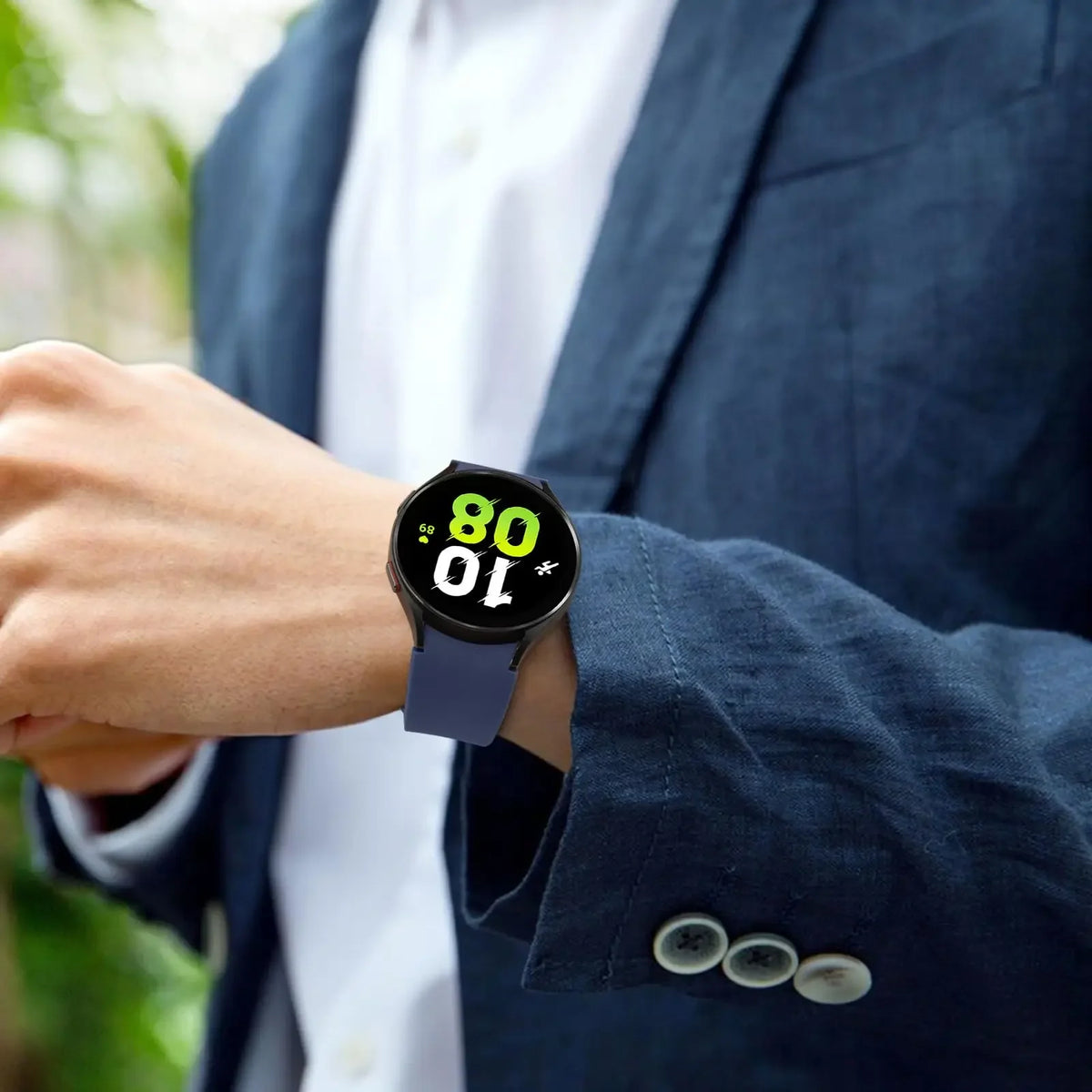Samsung Galaxy Watch Silicone Band - 20mm Replacement Strap for Galaxy Watch 4, 5, 6, 5 Pro and 6 Classic 40mm–47mm Models