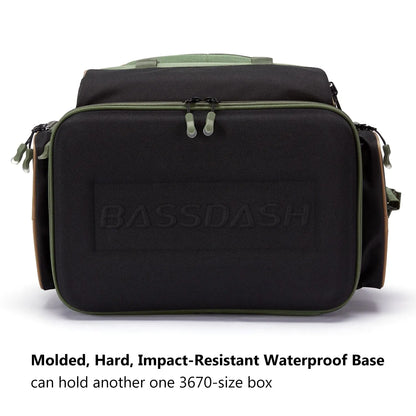 Bassdash Multifunctional Fishing Tackle Backpack - Lightweight Tactical Soft Tackle Box with Protective Rain Cover