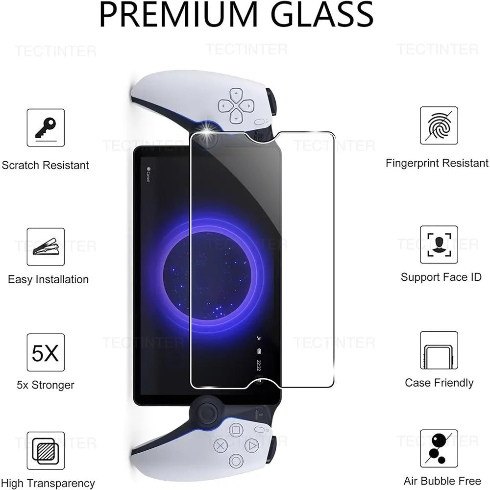2-Pack Tempered Glass Screen Protector — Anti-Scratch Protective Film for Sony PlayStation PS5 Portal Handheld