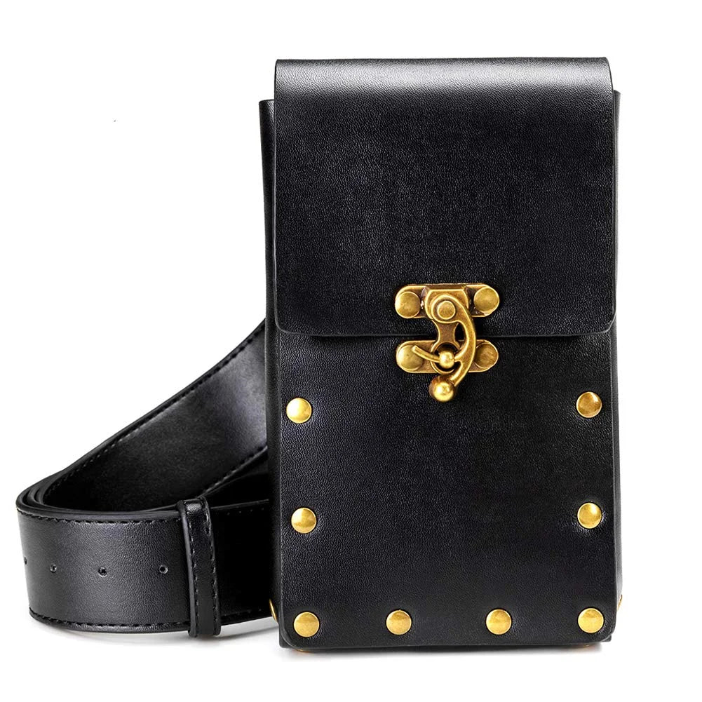 Renaissance Costume Belt Set – Leather Pouch with 3 Potion Bottles, Medieval Festival & Halloween Waist Accessories
