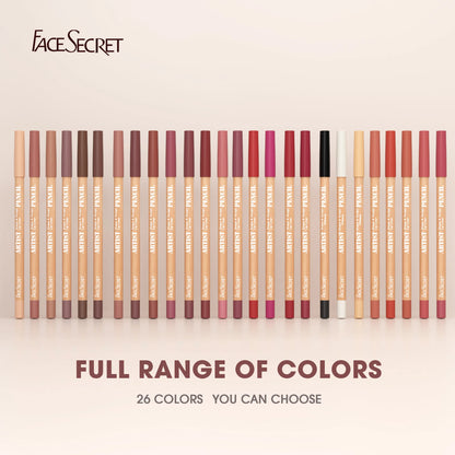 Face Secret Artist Shape Sculpt Matte Lip Liner Pencil Set – Weightless, Precise & Soft Blendable Texture