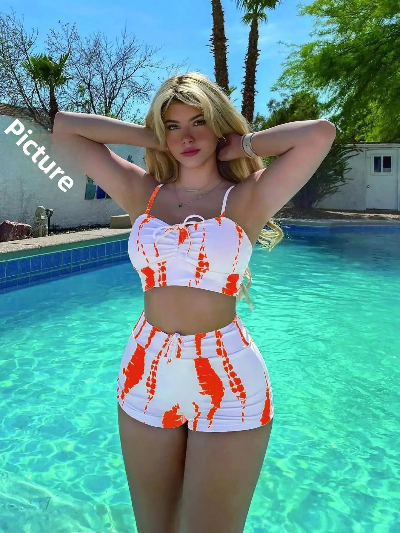 Women’s High Waist Bikini Set - Sexy Two Piece Swimsuit with Trendy Cross Strap Design Beach Swimwear