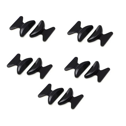 5 Pairs Silicone Anti-Slip Eyeglass Nose Pads – Butterfly Style Nose Rest with Height Lift & Comfort Support for Glasses