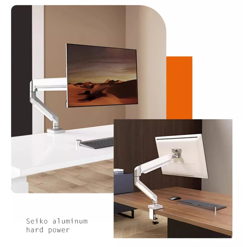 Universal Single Monitor Desk Mount – Adjustable Bracket for Screens Up to 32" and 19.8 lbs