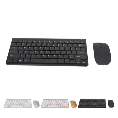 Slim Wireless Keyboard and Mouse Combo – Portable Silent Power-Saving Kit with LED Indicator for Home
