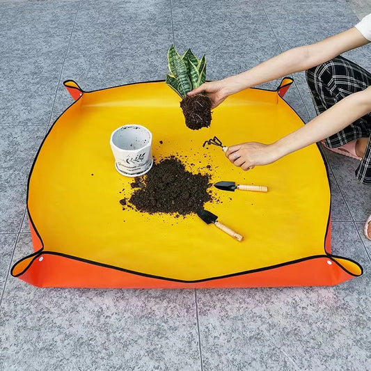 Waterproof Gardening Mat - Thickened Reusable Plant Repotting Pad for Soil Changing & Pot Transplanting