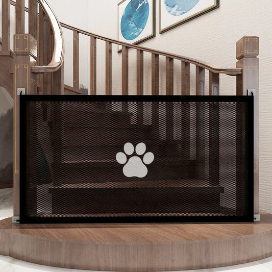 Portable Folding Pet Barrier Fence – Breathable Mesh Safety Fence for Cats & Dogs