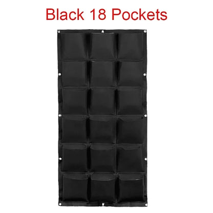 Wall Hanging Planting Bag – Multi-Pocket Vertical Garden Planter for Vegetables, Flowers, and Bonsai