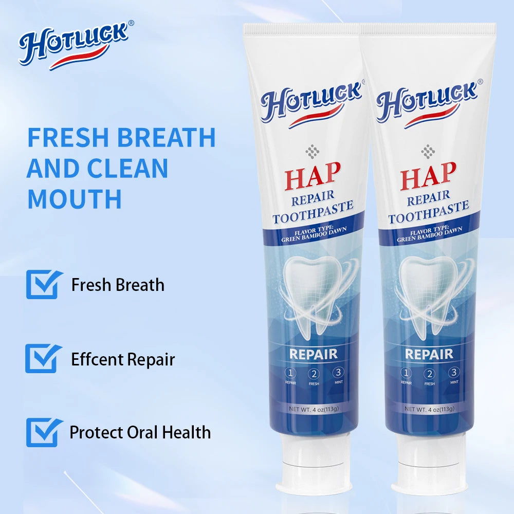 Hotluck Fluoride-Free Nano Hydroxyapatite Toothpaste – Sensitive Relief, Whitening, SLS-Free, Natural Peppermint
