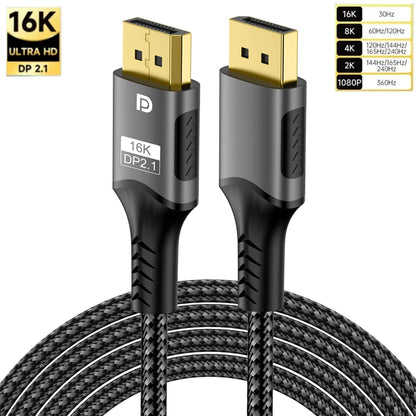 16K DP 2.1 DisplayPort Cable – 8K@120Hz, 4K@240Hz, 80Gbps HDR Video Audio Cable for Laptop, TV, Xbox, Projector, Gaming Monitor