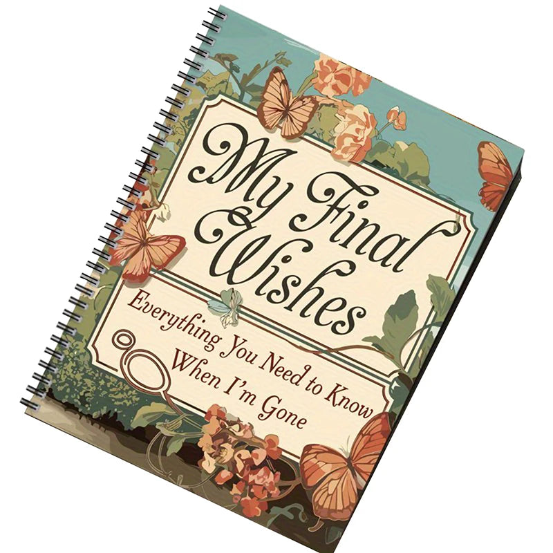 End-of-Life Planning Notebook – Final Arrangements Organizer for Beneficiary Info, Funeral Plans & Last Wishes Guide