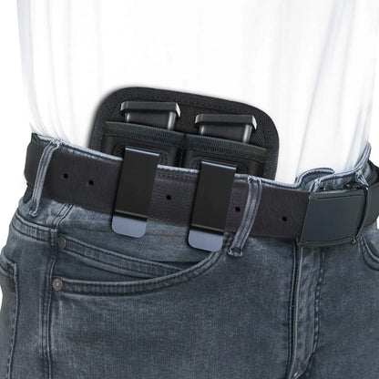 Nylon Magazine Pouch Holster – 9mm Concealed Carry Mag Case with Clip for Glock 19/21/92, Handgun Mag Pouch