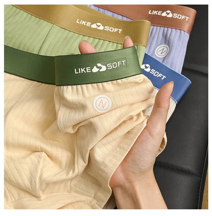 5PCS Men's Striped Boxer Shorts - Funny Comfortable Underwear with U-Convex Design