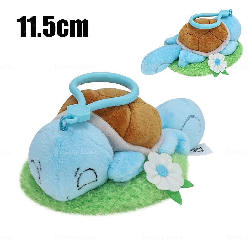 Original Pokémon Plush Keychain – Pikachu, Eevee, Charmander, Squirtle, Mew, Snorlax, Jigglypuff Cute Cartoon Doll Toy Gift for Kids