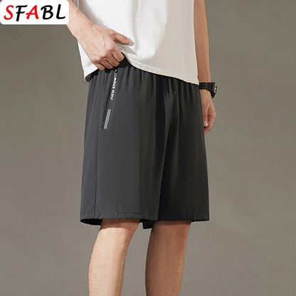 Men's Summer Beach Shorts – Quick-Drying, Breathable Elastic Fitness & Running Casual Shorts