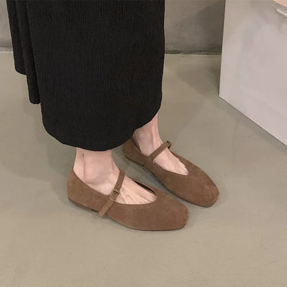 Bailamos 2024 Women's Flats – Round Toe, Slip-On Casual Ballet Shoes, Soft Leather Elegant Dress Shoes
