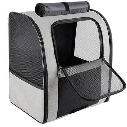 Lightweight Breathable Cat Backpack Carrier – Portable Travel Bag for Cats, Dogs & Small Pets