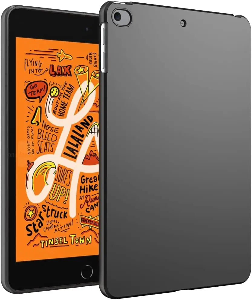 Black Silicone iPad Case - Flexible Soft TPU Protective Cover for iPad Air, Mini, 5th–10th Gen and Pro 11/12.9-Inch