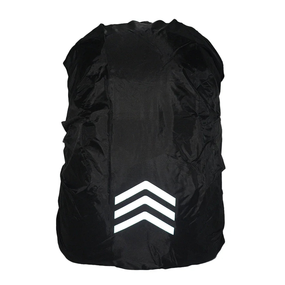 Outdoor Reflective Backpack Rain Cover – Waterproof Safety Cover for Cycling, Hiking & Climbing, Fits 18-45L Bags