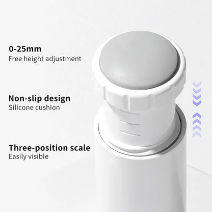 U-Shaped Nail Arm Rest Stand - Adjustable Manicure Pillow with Microfiber PU Leather Cushion for Hand Rest
