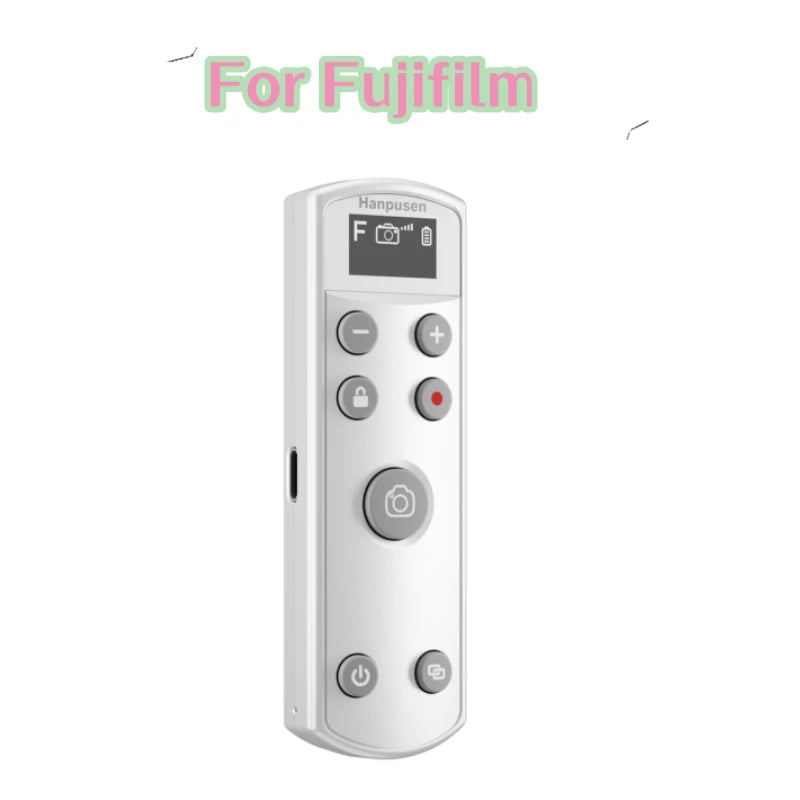 Hanpusen USB-C Bluetooth Camera Remote - Wireless Shutter Release with OLED Screen for Sony Canon Nikon Fujifilm Cameras