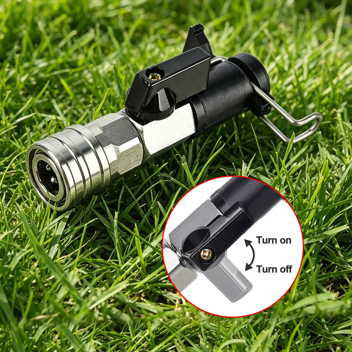 High-Pressure Washer Ball Valve Kit - 5 Spray Nozzles for Karcher, Bosch, Nilfisk & Lavor Hoses