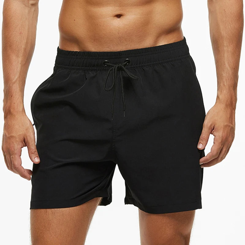 Men’s Summer Swim Shorts – Escatch Breathable Sport Board Shorts with Elastic Waist, Mesh Liner & Pockets Swimwear Beach Bermudas