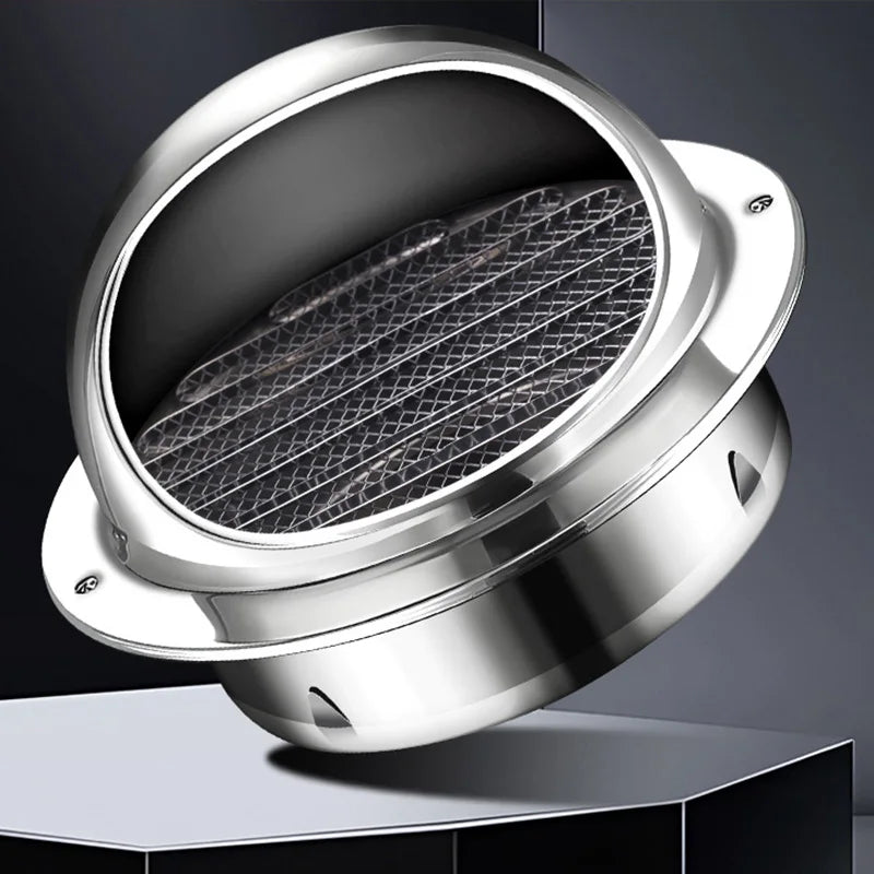 Stainless Steel Wall & Ceiling Air Vent Cover – Waterproof Exhaust Grille for Heating & Cooling