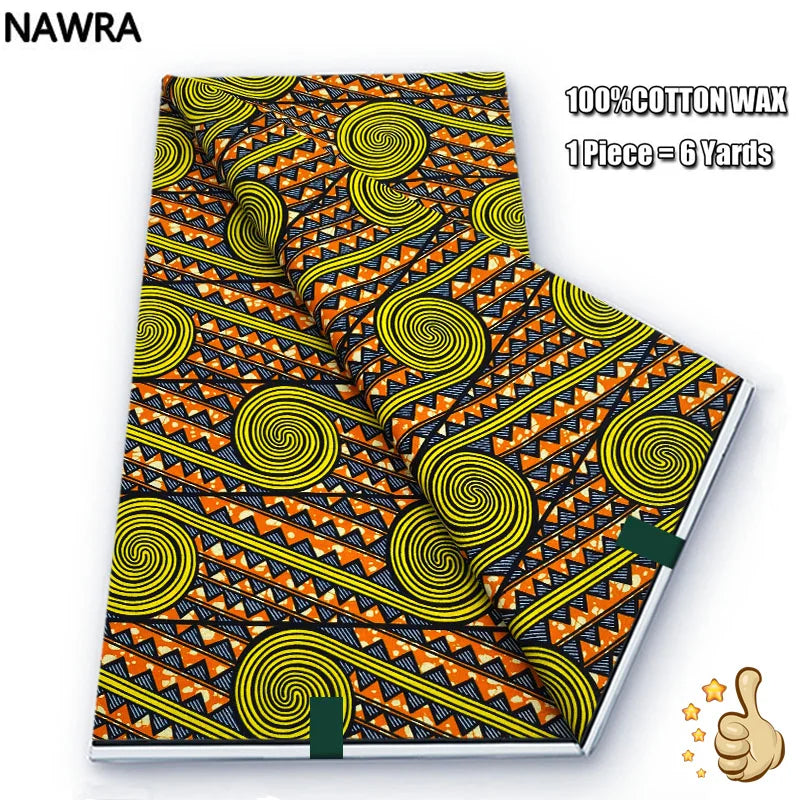 100% Cotton African Wax Print Fabric - High Quality Original Real Wax Ankara Batik Pagne Nigeria Style Sewing Fabric