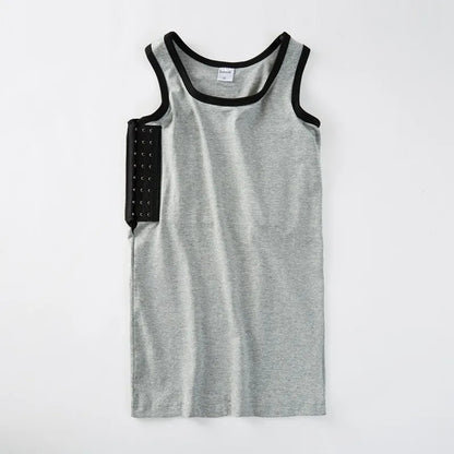 360° Full Coverage Chest Binder – Long-Style Sports Binder with 3-Row Buckle, Comfortable & Breathable