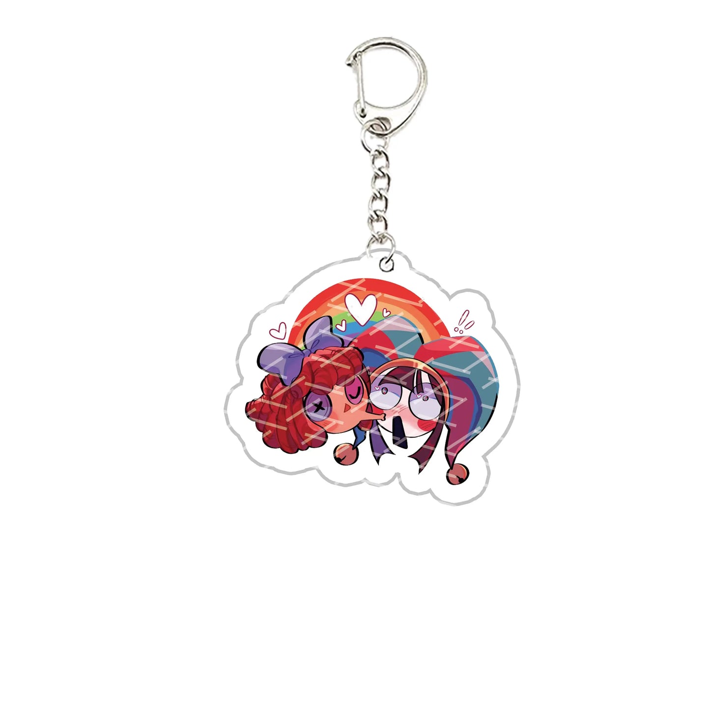 The Amazing Digital Circus Acrylic Keychain – Pomni, Jax, Ragatha, Gangle & Kinger Fan Gift Keyring for Bags & Accessories