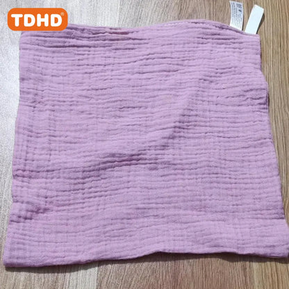TDHD 5PCS Baby Towels – Soft Cotton Muslin Squares for Newborns, Infant Hand, Bath, Shower, and Face Use