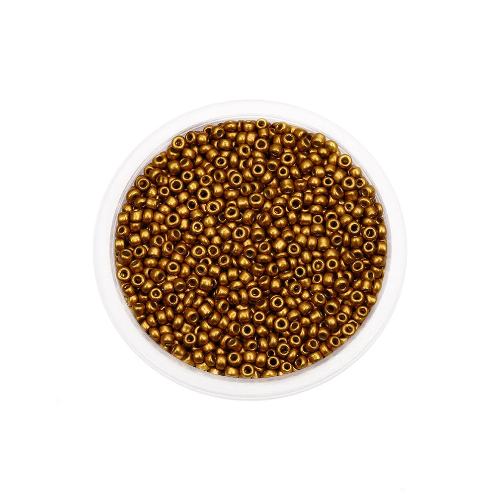 Czech Glass Seed Beads 3/4mm 300/600Pcs - Small Round Loose Charm Beads for DIY Jewelry Making, Earrings, Bracelets & Crafts