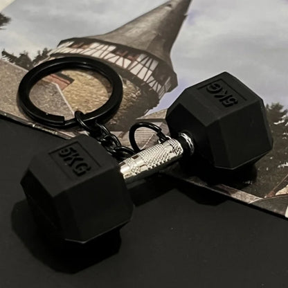 2025 Silicone Barbell Dumbbell Keychain – DIY Gym Gift for Fitness Lovers & Trainers