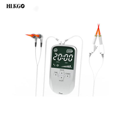 Portable Tinnitus Ear Laser Therapy – 650nm LLLT Irradiation Earplugs for Otitis Media, Deafness, Rhinitis & Sinusitis Treatment