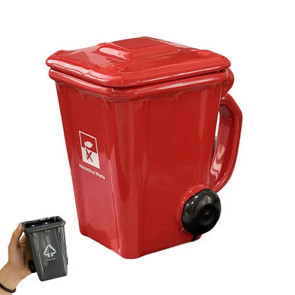 400ml Trash Can Design Mug - Creative Coffee & Milk Cup for Office and Home
