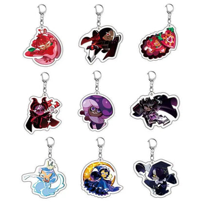 Cookie Run Kingdom Acrylic Keychain – Q Version Cartoon Bag Charm Fan Gift Jewelry