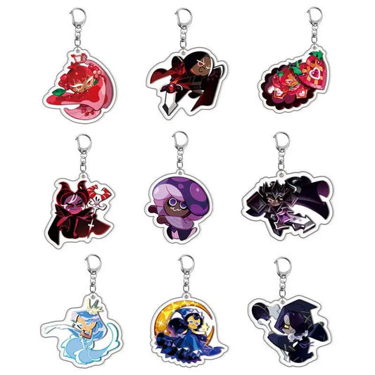 Cookie Run Kingdom Acrylic Keychain – Q Version Cartoon Bag Charm Fan Gift Jewelry