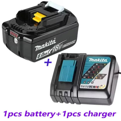 100% Compatible Makita 18V 6000mAh Rechargeable Lithium-Ion Battery – Replacement for BL1860, BL1830, BL1850, BL1860B Tools