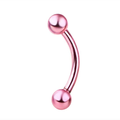 Crystal Curved Barbell Piercing Earrings – Daith, Helix, Tragus & Cartilage Body Jewelry Stud Ring